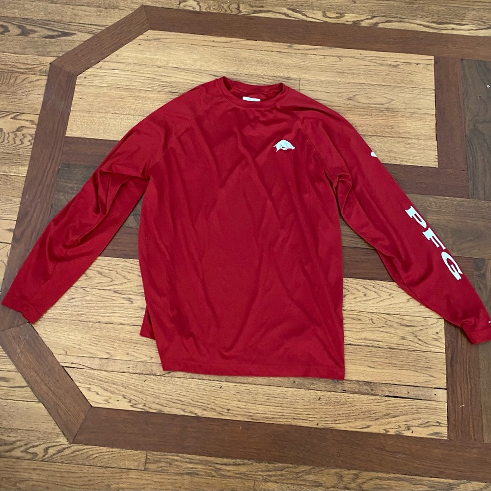 Columbia Arkansas Razorback Long Sleeve Shirt